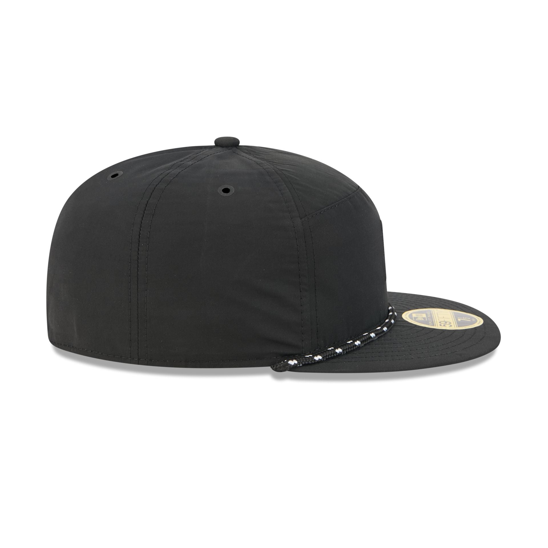 Buffalo Bills Black Poly Rope Split Panel 59FIFTY Fitted Hat