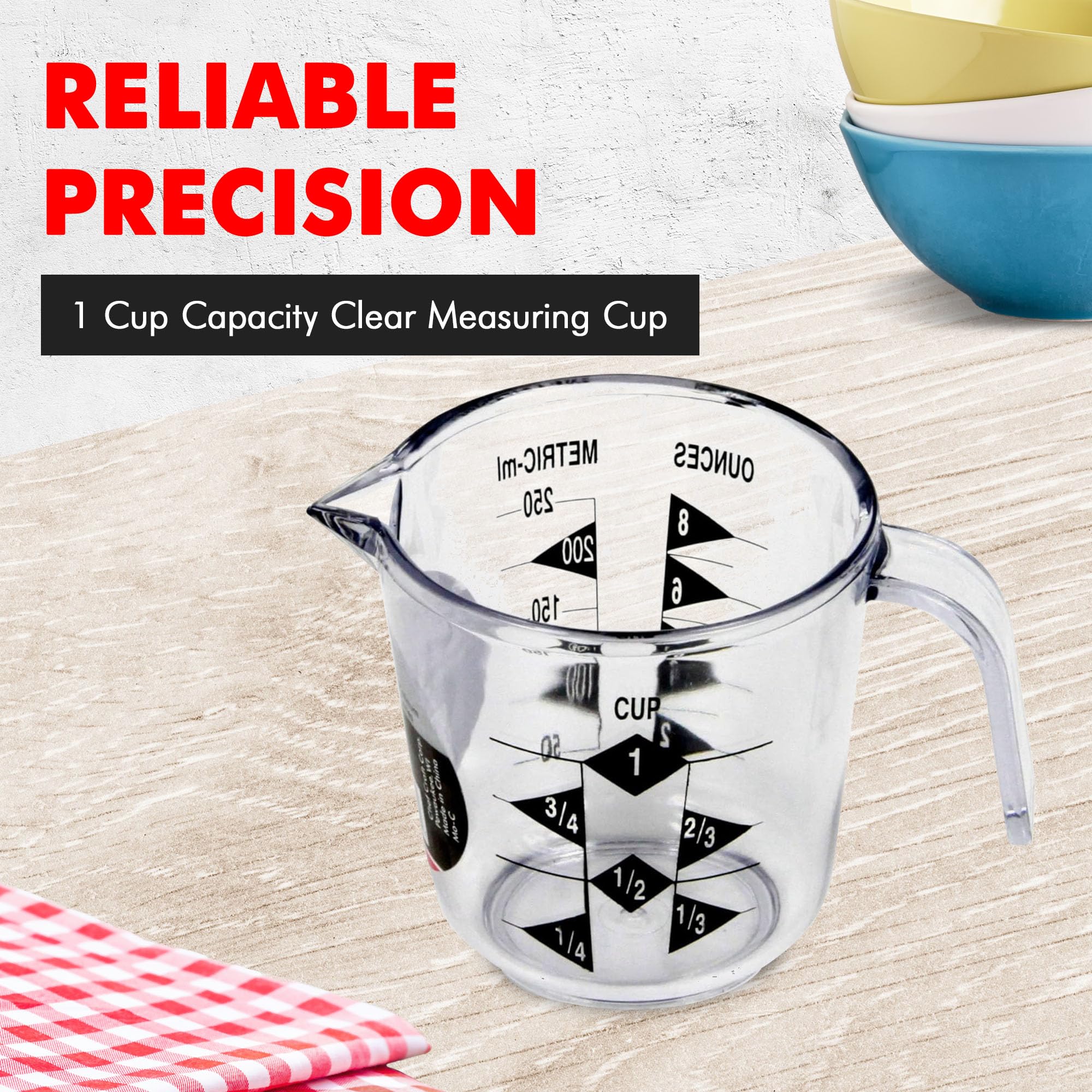 2 Cup Clear Plastic Measuring Cup – Kitchen Measurement Cup