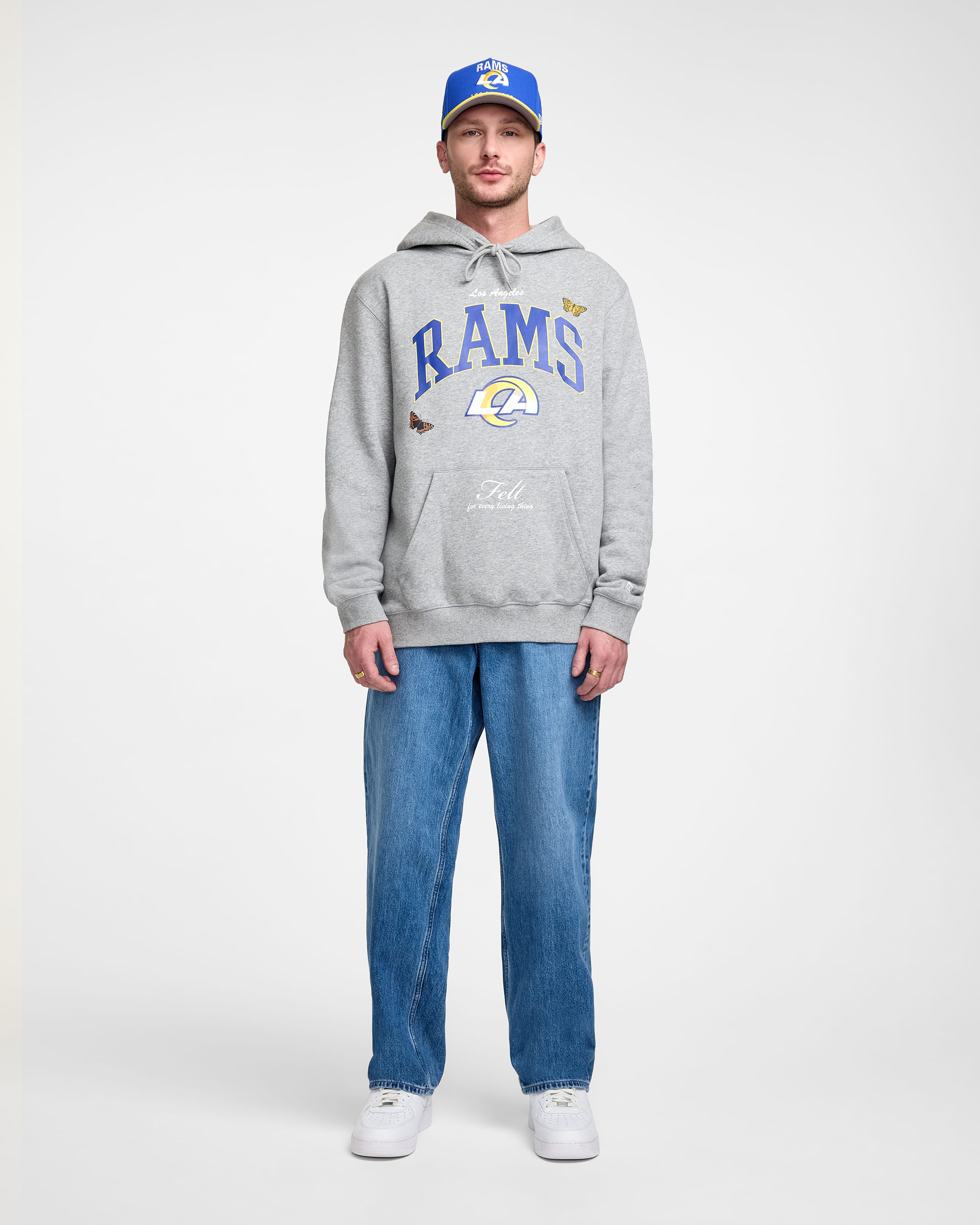 FELT x Buffalo Bills Gray Hoodie
