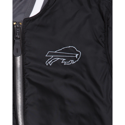 Alpha Industries X Buffalo Bills Gray MA-1 Bomber Jacket