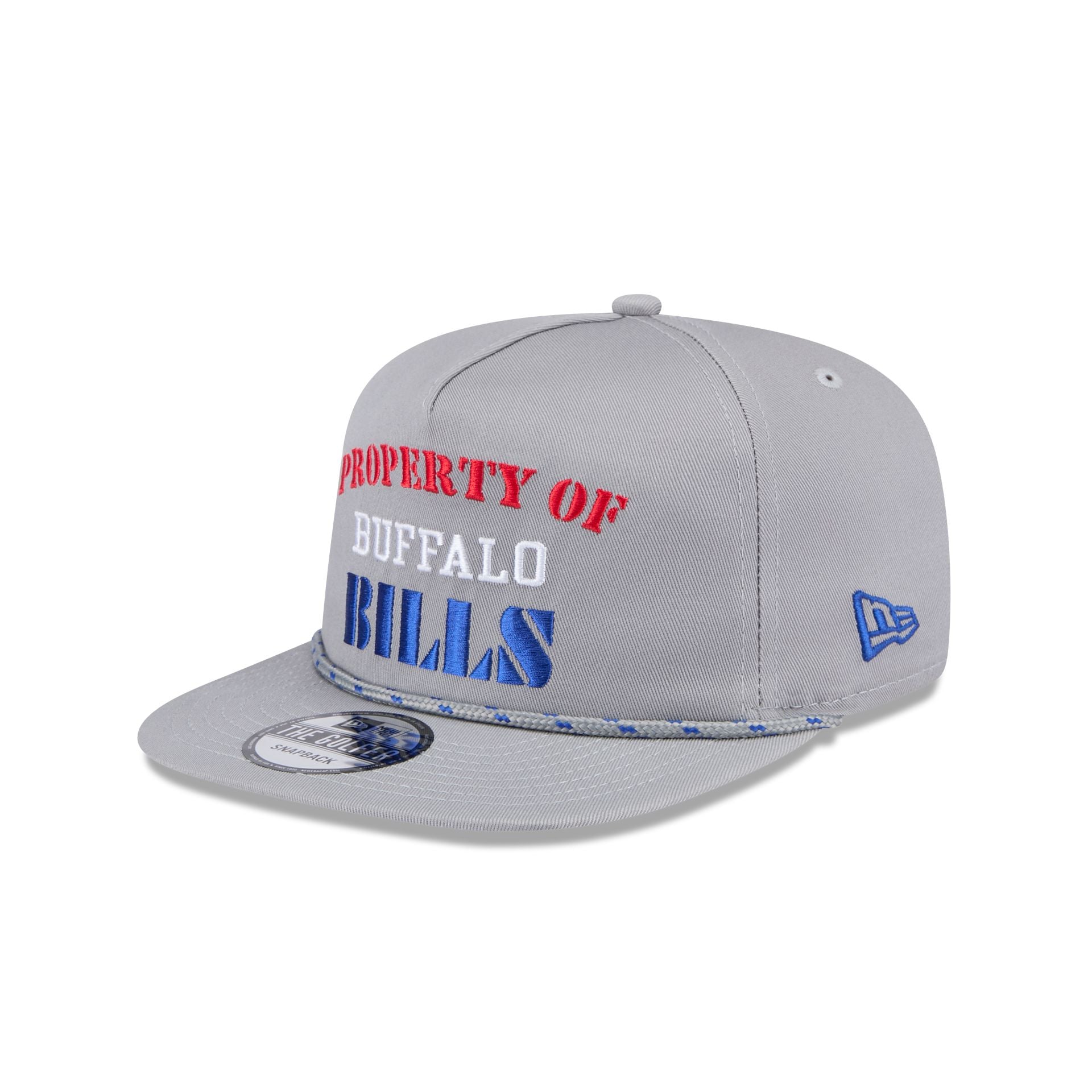 Buffalo Bills Vintage Gray Rope Golfer Hat