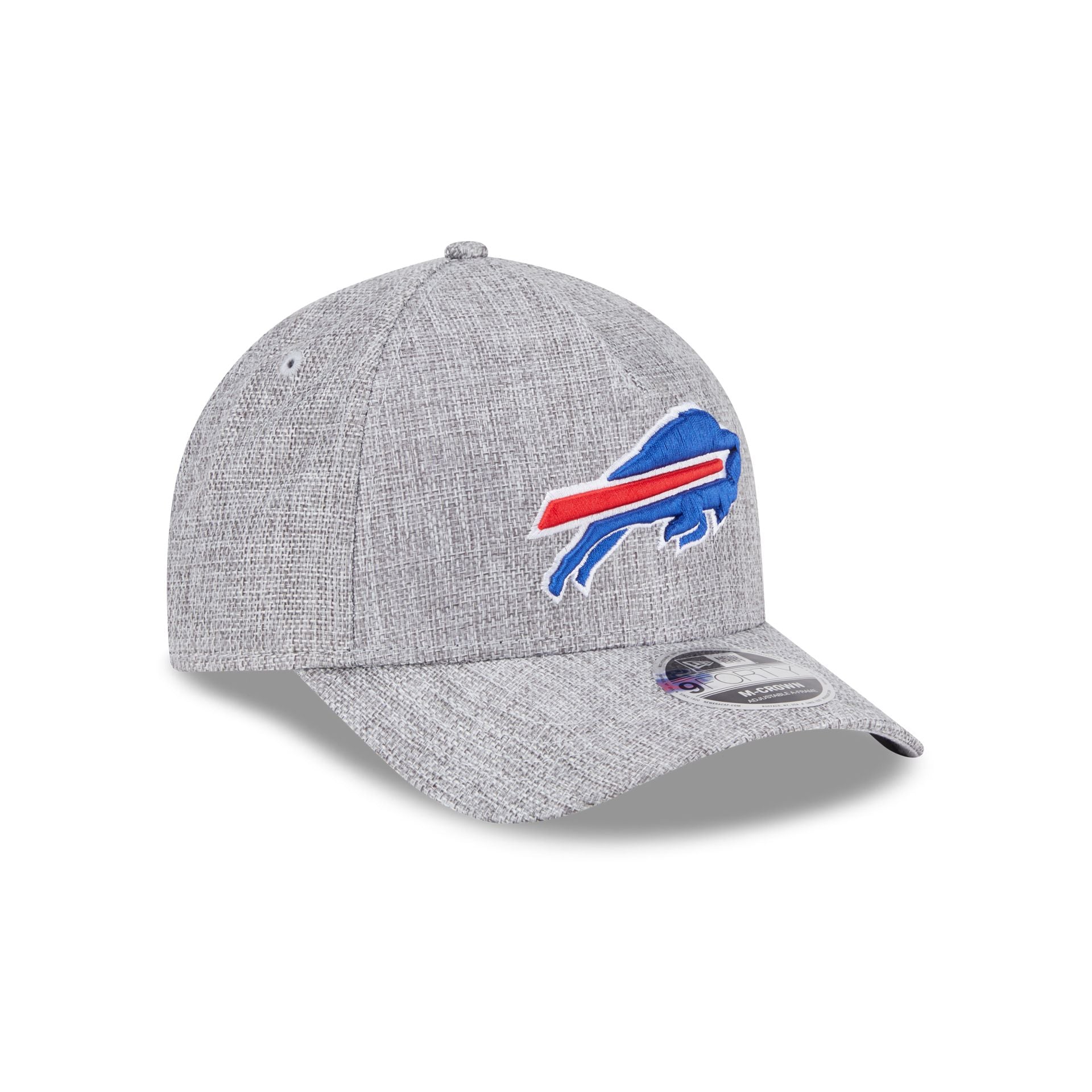Buffalo Bills Cotton Weave Gray 9FORTY M-Crown A-Frame Snapback Hat