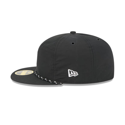 Buffalo Bills Black Poly Rope Split Panel 59FIFTY Fitted Hat