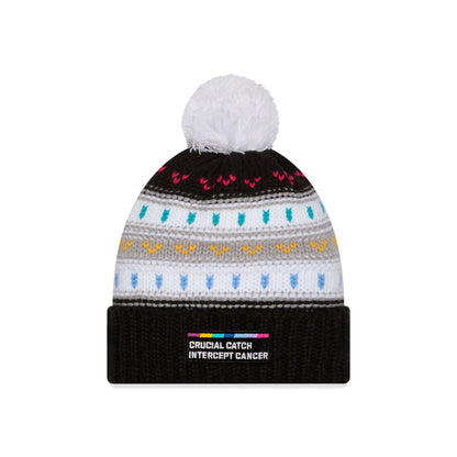 Buffalo Bills 2025 Crucial Catch Women's Pom Knit Hat