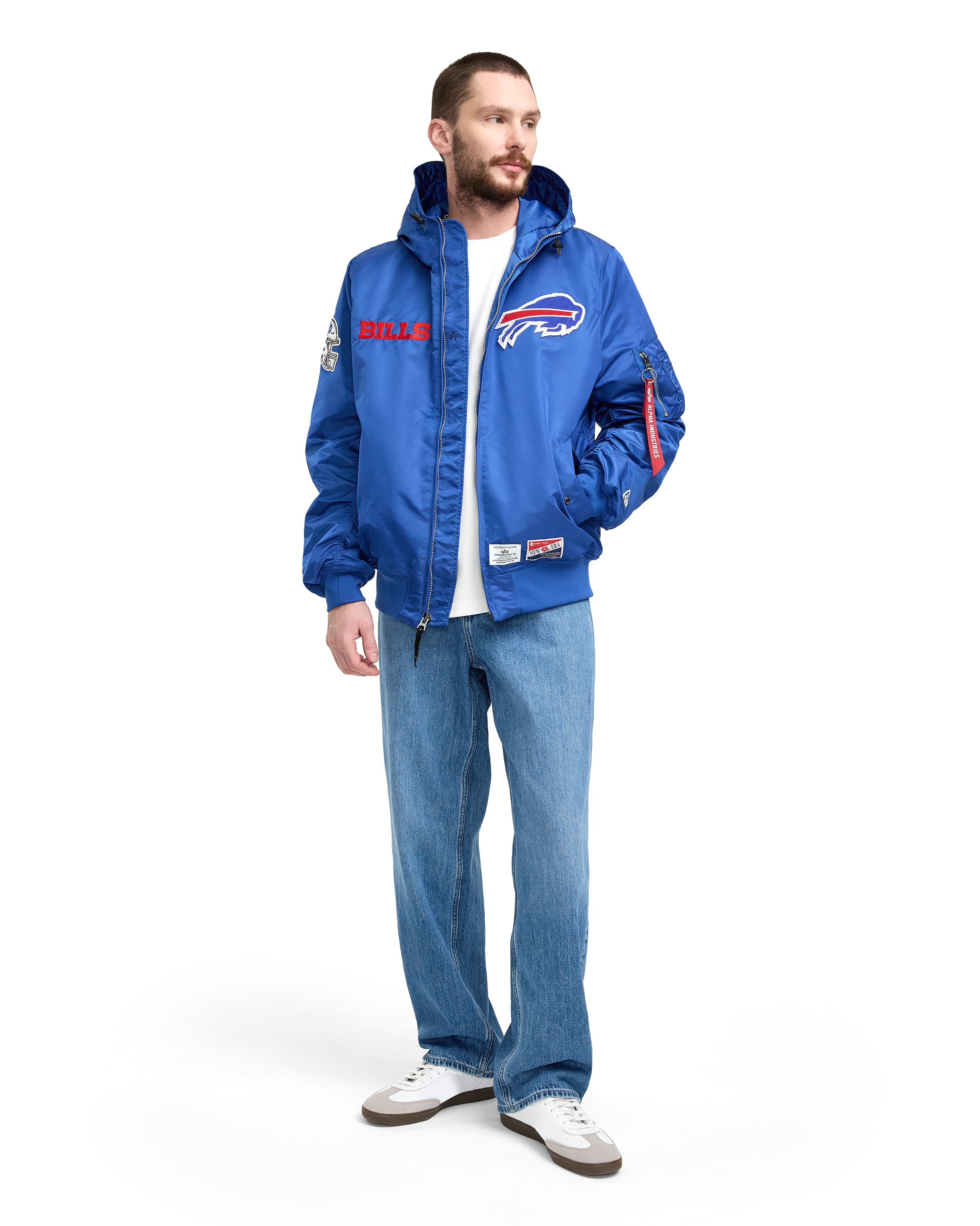Alpha Industries x Buffalo Bills L-2B Hooded Bomber Jacket