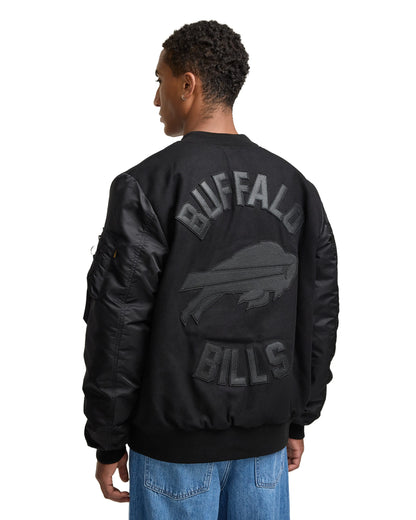Alpha Industries x Buffalo Bills MA-1 Wool Varsity Jacket Black